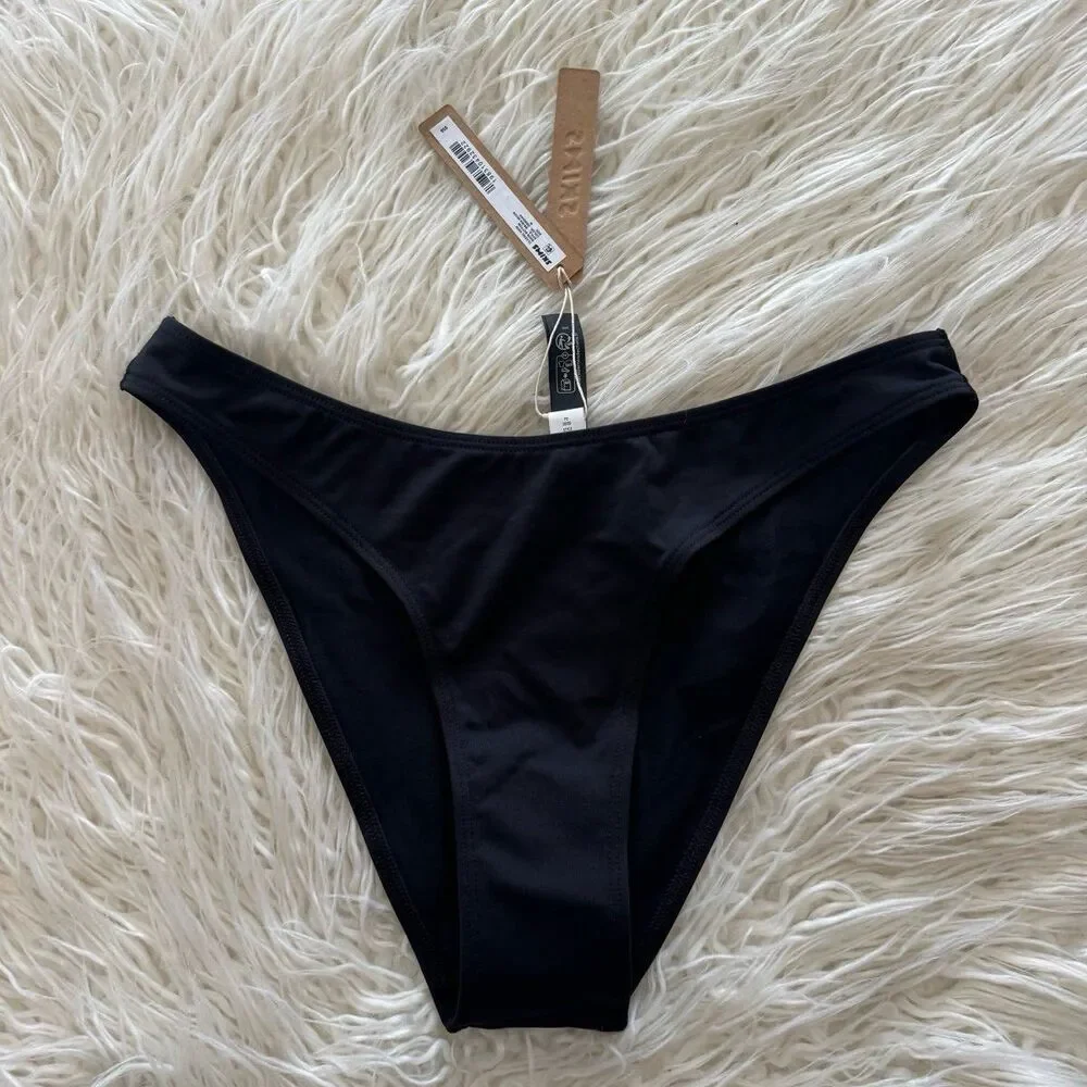 Skims Basic Swim Bikini Bottom Obsidian Size Small